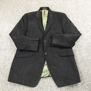 Corduroy Blazer Mens 44 Black Cord Wale Paisley Lined Jacket Sport Coat Canada